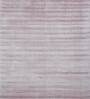 Pink Solid Viscose 8 ft x 10 ft Hand Woven Carpet