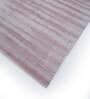 Pink Solid Viscose 8 ft x 10 ft Hand Woven Carpet