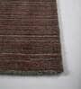 Pink Solid Wool & Bamboo Silk 8 ft x 10 ft Hand Woven Carpet