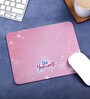 Pink Sparkle Printed Rectangle Mousepad