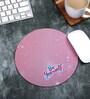 Pink Sparkle Printed Round Mousepad
