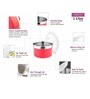 Pink Stainless Steel (Set of 2) Airtight Cookies Canister With Lid