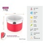 Pink Stainless Steel (Set of 2) Airtight Cookies Canister With Lid