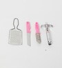 Pink Stainless Steel Kitchen Tool Set (Set Of 4 )