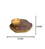 Pink Stone Figurine Tea light Holder