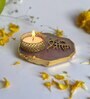 Pink Stone Figurine Tea light Holder