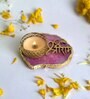 Pink Stone Figurine Tea light Holder
