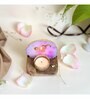 Pink Stone Figurine Tea light Holder