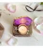 Pink Stone Figurine Tea light Holder
