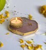 Pink Stone Figurine Tea light Holder