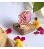 Pink Stone Figurine Tea light Holder
