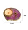 Pink Stone Figurine Tea light Holder