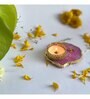 Pink Stone Figurine Tea light Holder