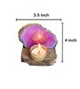 Pink Stone Figurine Tea light Holder