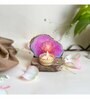 Pink Stone Figurine Tea light Holder