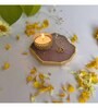 Pink Stone Figurine Tea light Holder