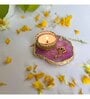 Pink Stone Figurine Tea light Holder