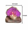 Pink Stone Figurine Tea light Holder
