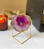 Pink Stone Table Clock