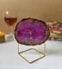 Pink Stone Table Clock