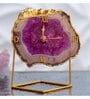 Pink Stone Table Clock