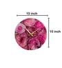 pink Stone Wall Clock