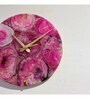 pink Stone Wall Clock