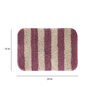 Pink Geometric Polyester 24x16 Inches AntiSkid Bath Mat