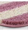 Pink Geometric Polyester 24x16 Inches AntiSkid Bath Mat