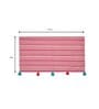 Pink Striped Jacquard 2 Seater Sofa Cover