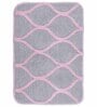 Pink Abstract Microfibre 26x18 Inches AntiSkid Bath Mats (Set of 2)