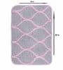Pink Abstract Microfibre 26x18 Inches AntiSkid Bath Mats (Set of 2)