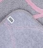 Pink Abstract Microfibre 26x18 Inches AntiSkid Bath Mats (Set of 2)