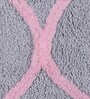Pink Abstract Microfibre 26x18 Inches AntiSkid Bath Mats (Set of 2)