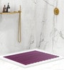 Pink Striped PVC 24x19 Inches Antiskid Shower Bath Mat