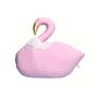 Pink Poly Cotton Swan Shaped Pillow