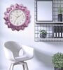 Pink Synthetic Plastic Wall Clock