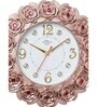 Pink Synthetic Plastic Wall Clock