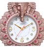 Pink Synthetic Plastic Wall Clock