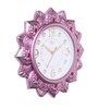Pink Synthetic Plastic Wall Clock