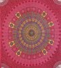 Pink Traditional 120 TC 100% Cotton Queen Bedsheet With 2 Pillow Covers