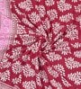 Pink Abstract 120 TC Cotton Queen Sized Bedsheet with 2 Pillow Cover