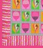 Pink Abstract 120 TC Cotton Queen Sized Bedsheet with 2 Pillow Cover
