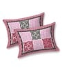 Pink Traditional 144 TC Cotton Double Queen Bedsheet With 2 Pillow Covers