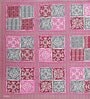 Pink Traditional 144 TC Cotton Double Queen Bedsheet With 2 Pillow Covers