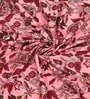 Pink Traditional 144 TC Cotton Double Queen Bedsheet With 2 Pillow Covers