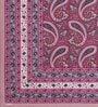 Pink Traditional 144 TC Cotton Double Queen Bedsheet With 2 Pillow Covers