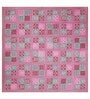 Pink Traditional 144 TC Cotton Double Queen Bedsheet With 2 Pillow Covers