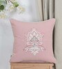 Pink Textured 16x16 inches Cushion Cover