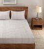Pink Traditional 180 TC Cotton King Sized Bedsheet with 2 Pillow Covers
